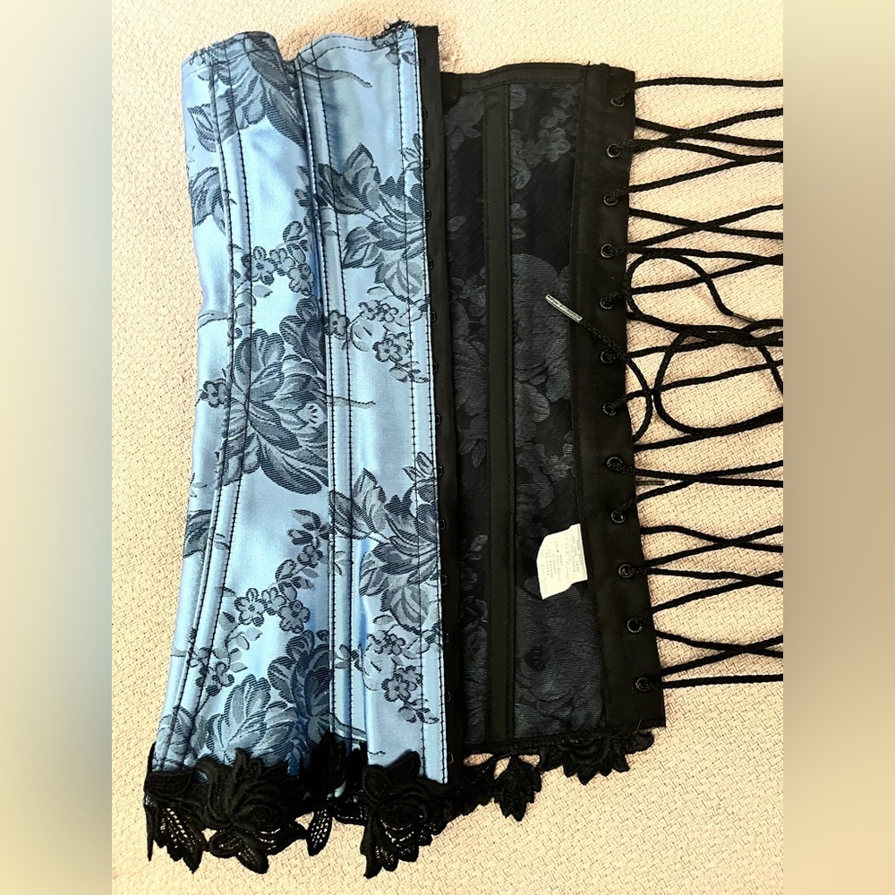 Shimmery Corset Top Floral